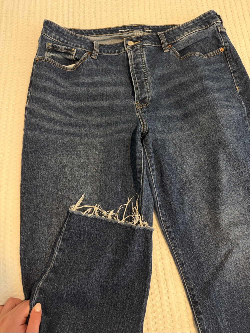 Old Navy High Rise OG Straight Jeans - Picture 4 of 7